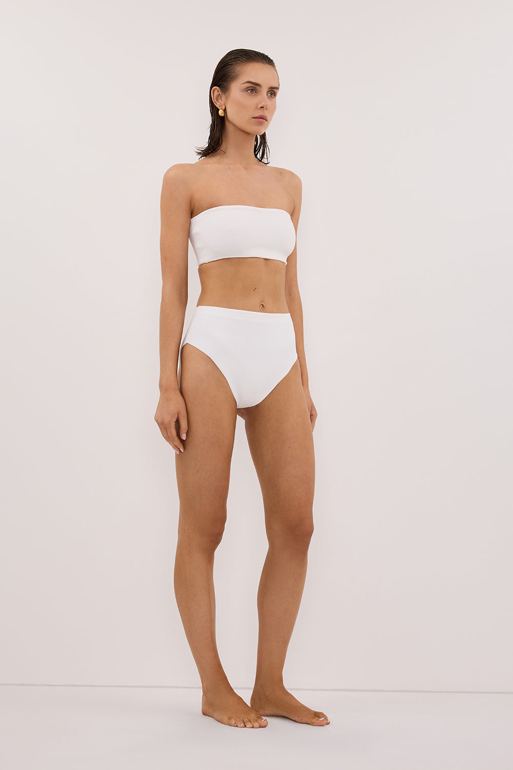 BASE OFF WHITE HIGH WAIST BRIEF