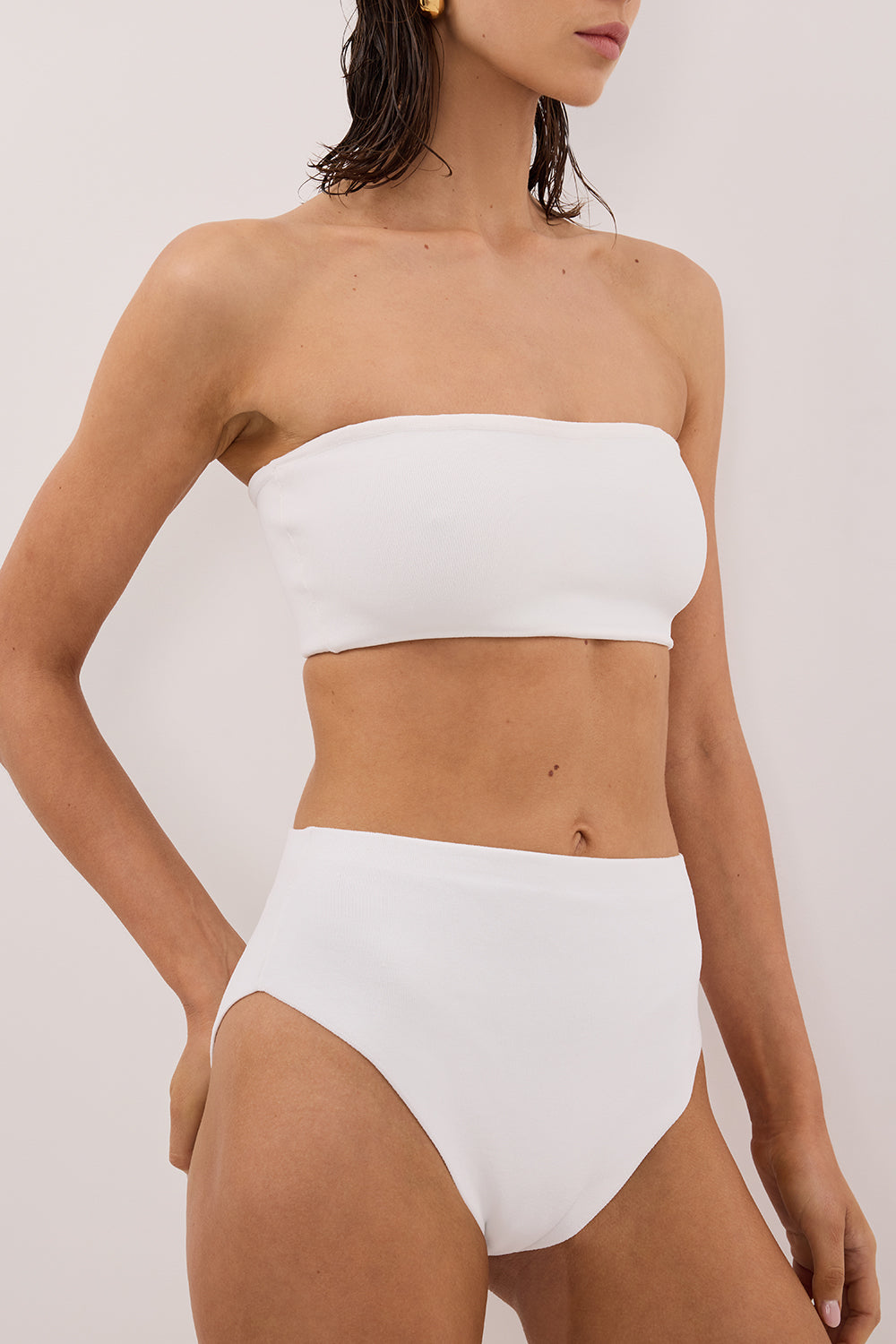BASE OFF WHITE HIGH WAIST BRIEF