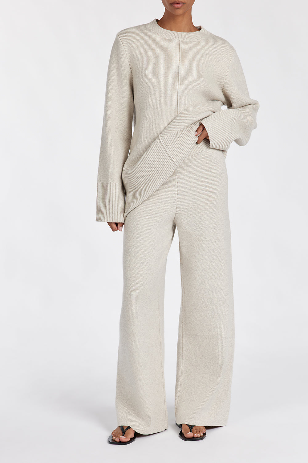 CLEMENCE OAT MARLE KNIT PANT