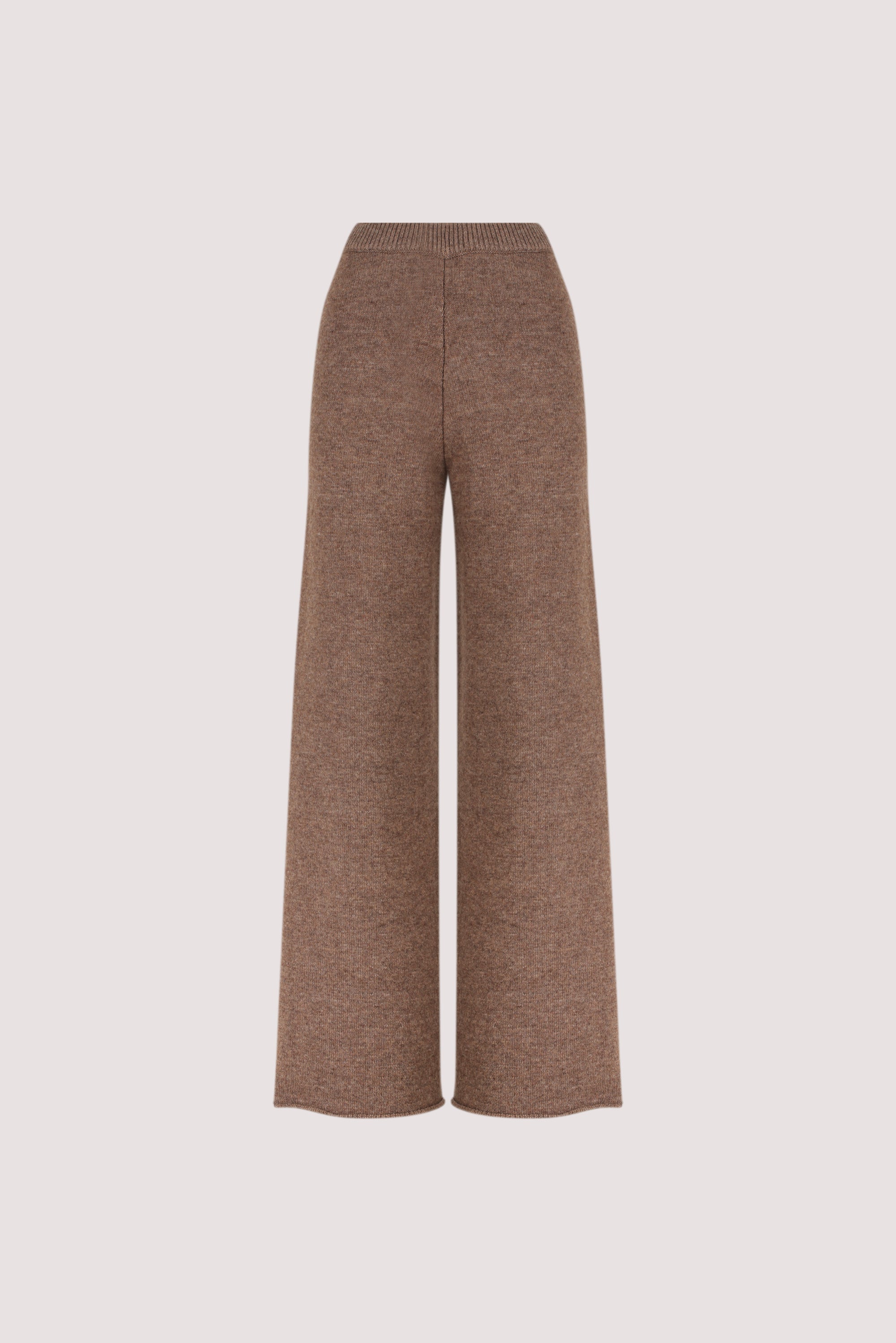 TUCSON MOCHA WIDE LEG KNIT PANT