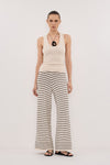 ASPEN SANDSTONE STRIPE KNIT PANT