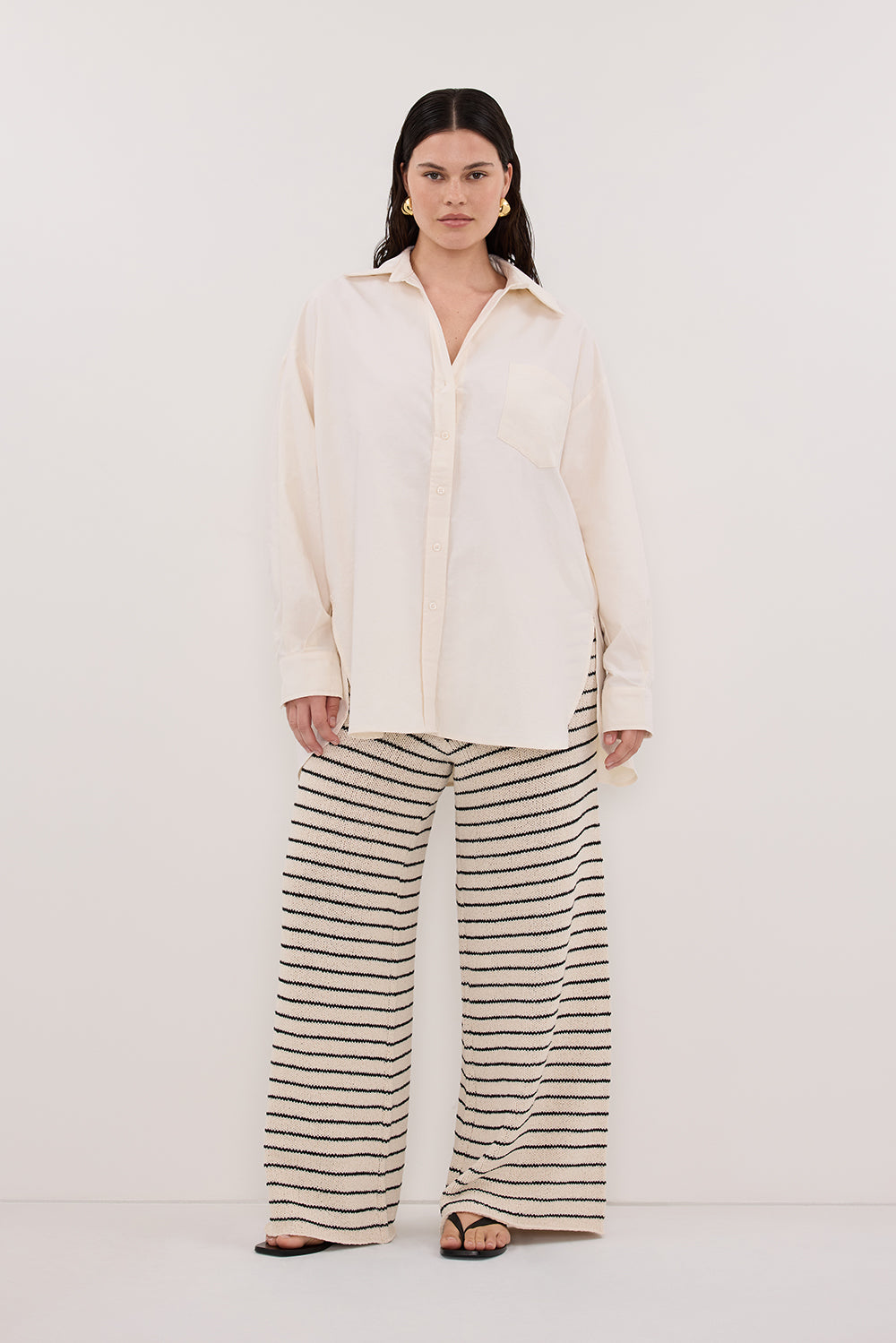 ASPEN SANDSTONE STRIPE KNIT PANT