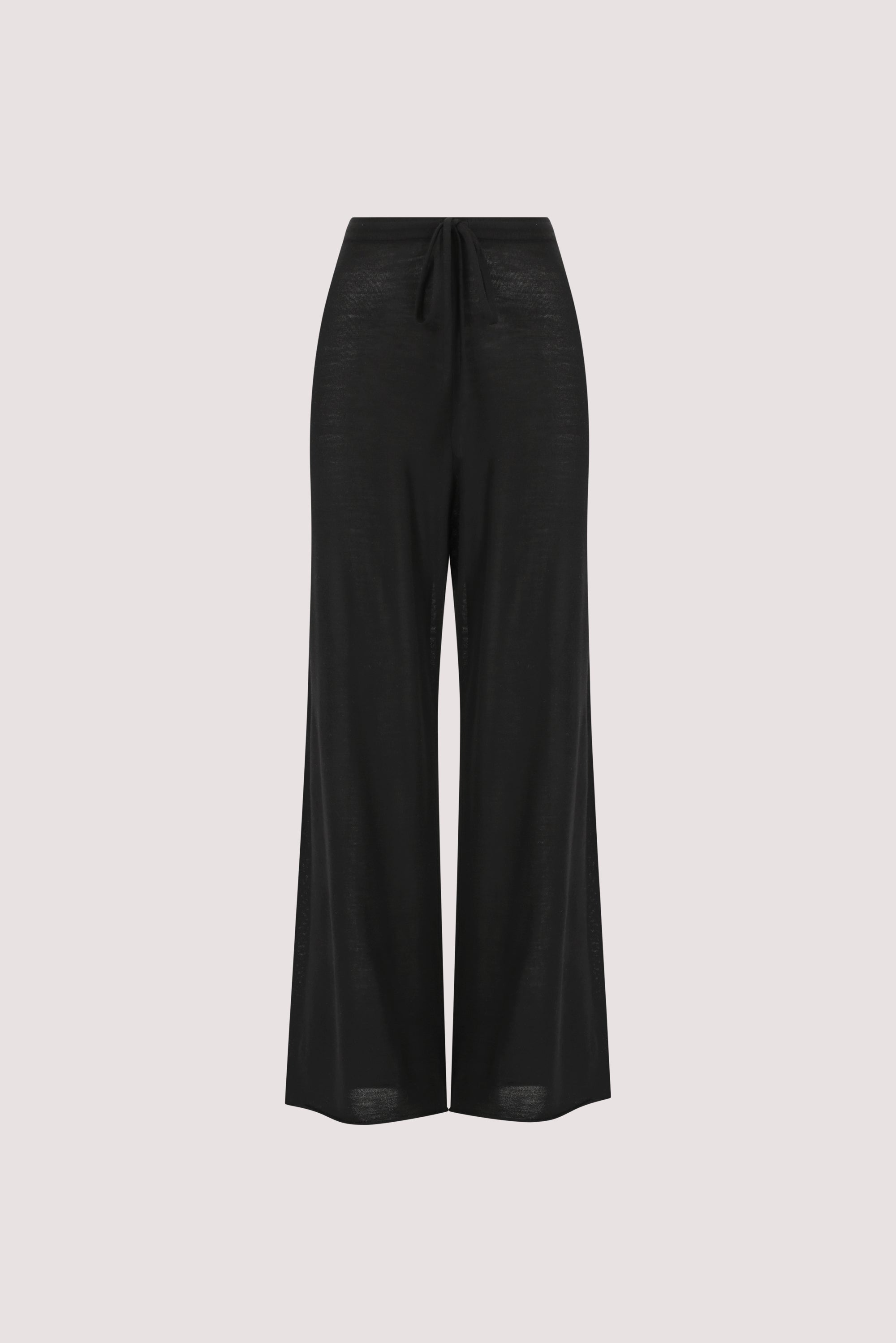 DUKE BLACK MERINO KNIT PANTS