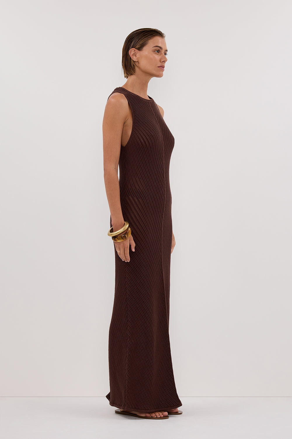BLOOM CHOC CROCHET MAXI DRESS