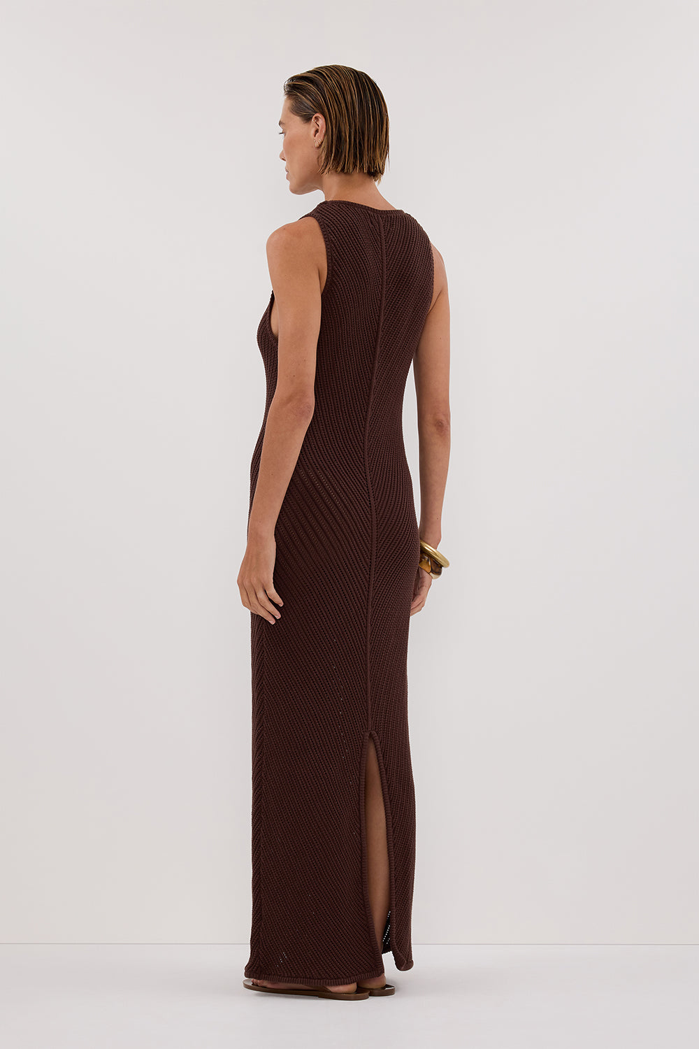 BLOOM CHOC CROCHET MAXI DRESS