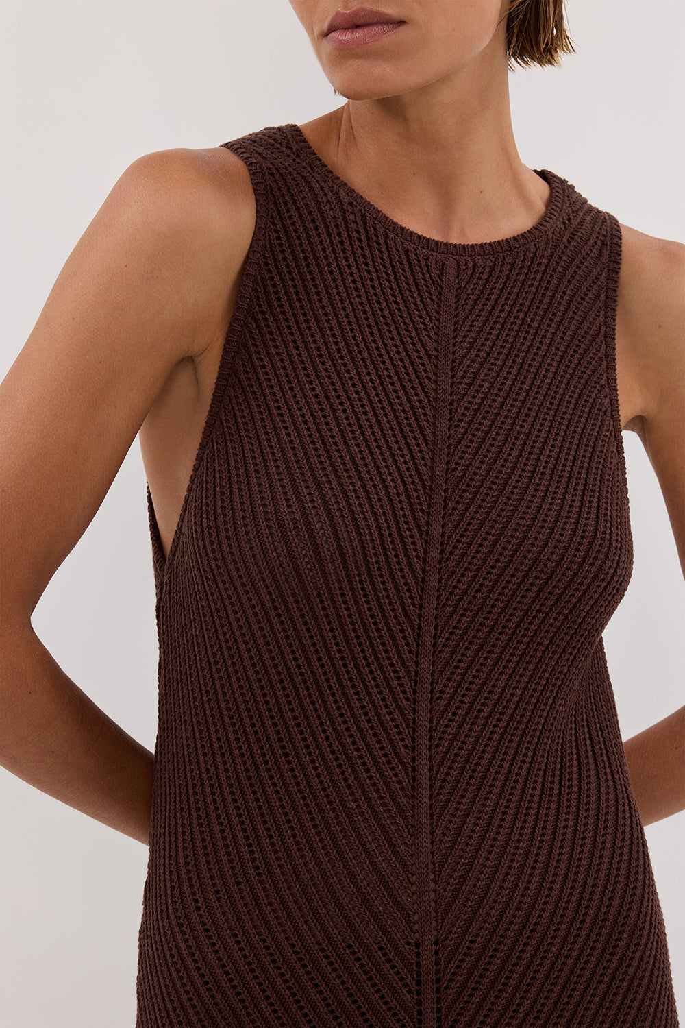 BLOOM CHOC CROCHET MAXI DRESS