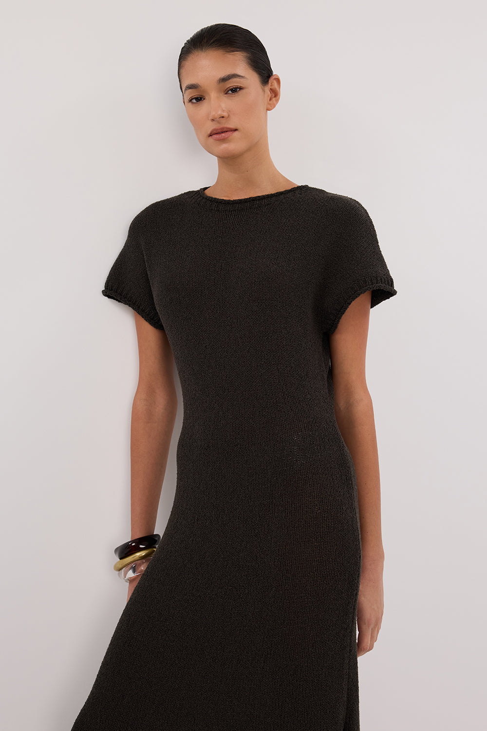 ERIN PETROL KNIT MAXI DRESS