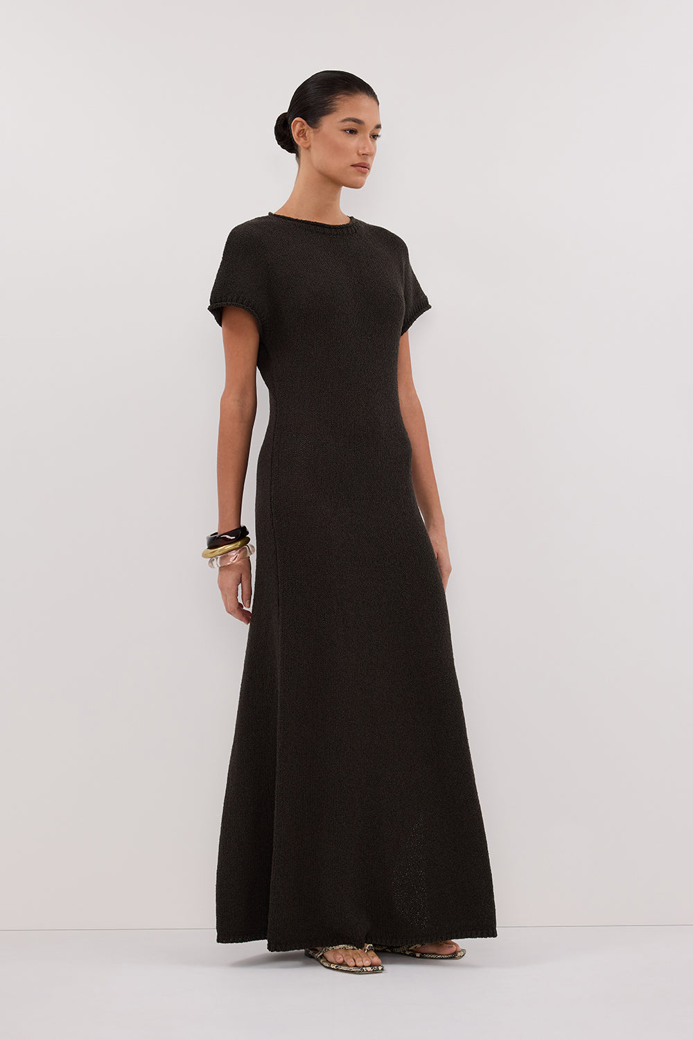 ERIN PETROL KNIT MAXI DRESS