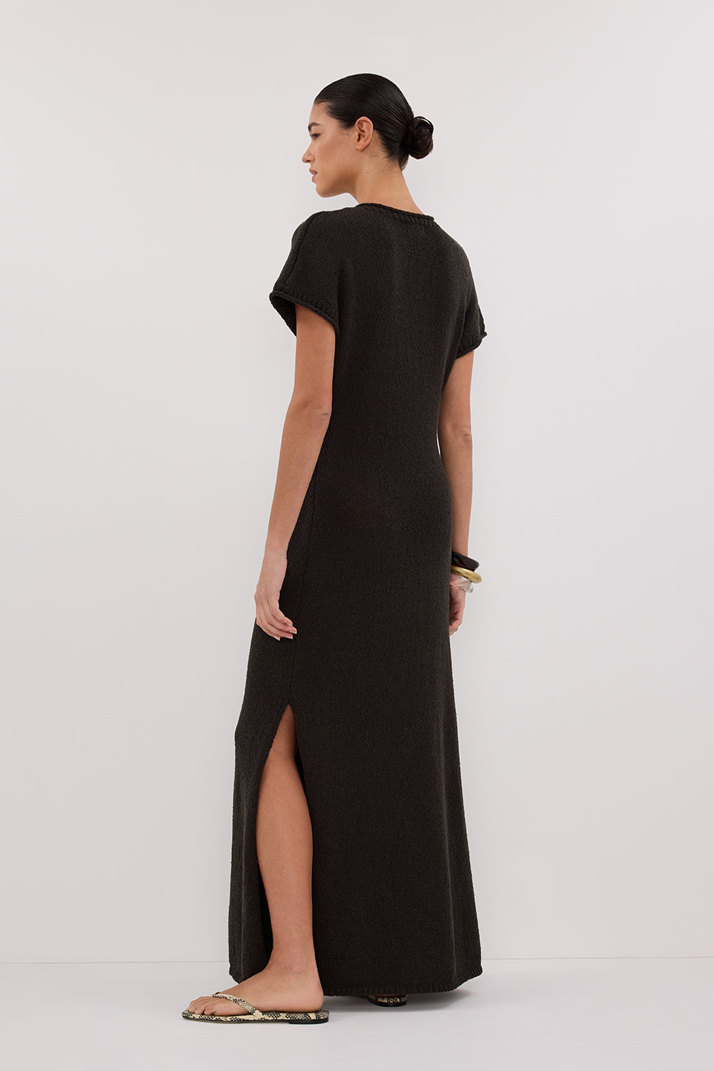ERIN PETROL KNIT MAXI DRESS