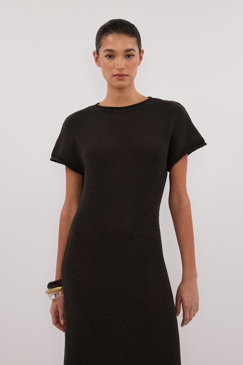 ERIN PETROL KNIT MAXI DRESS
