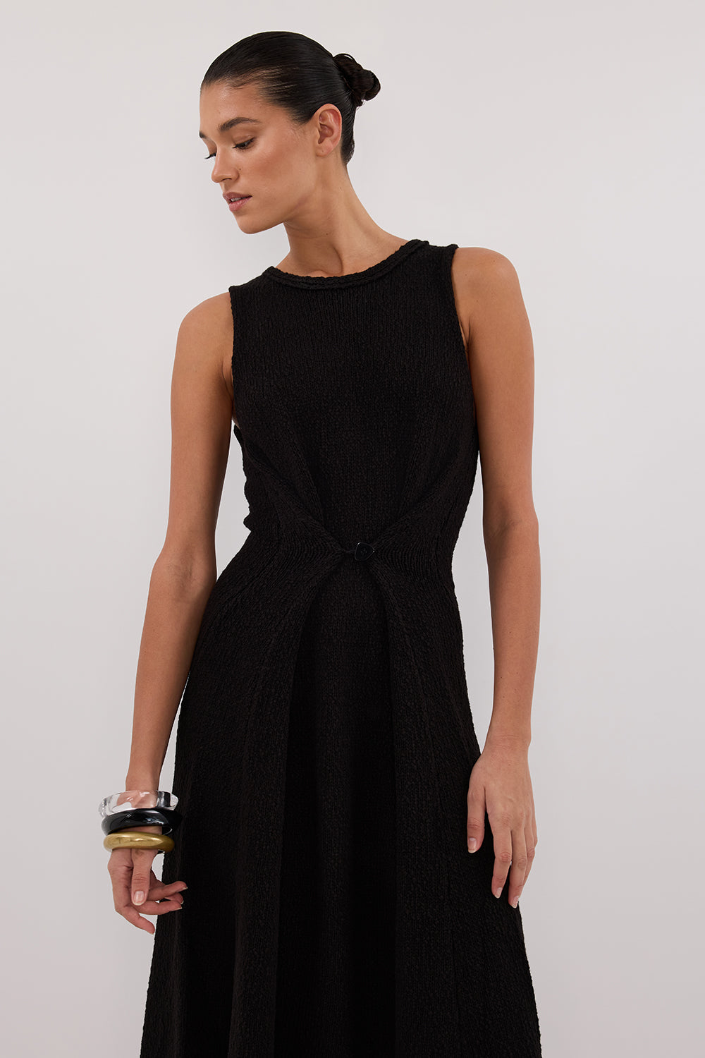 Sue Knit Maxi Dress in Black By DISSH Sue Knit Maxi Dress in Black By DISSH