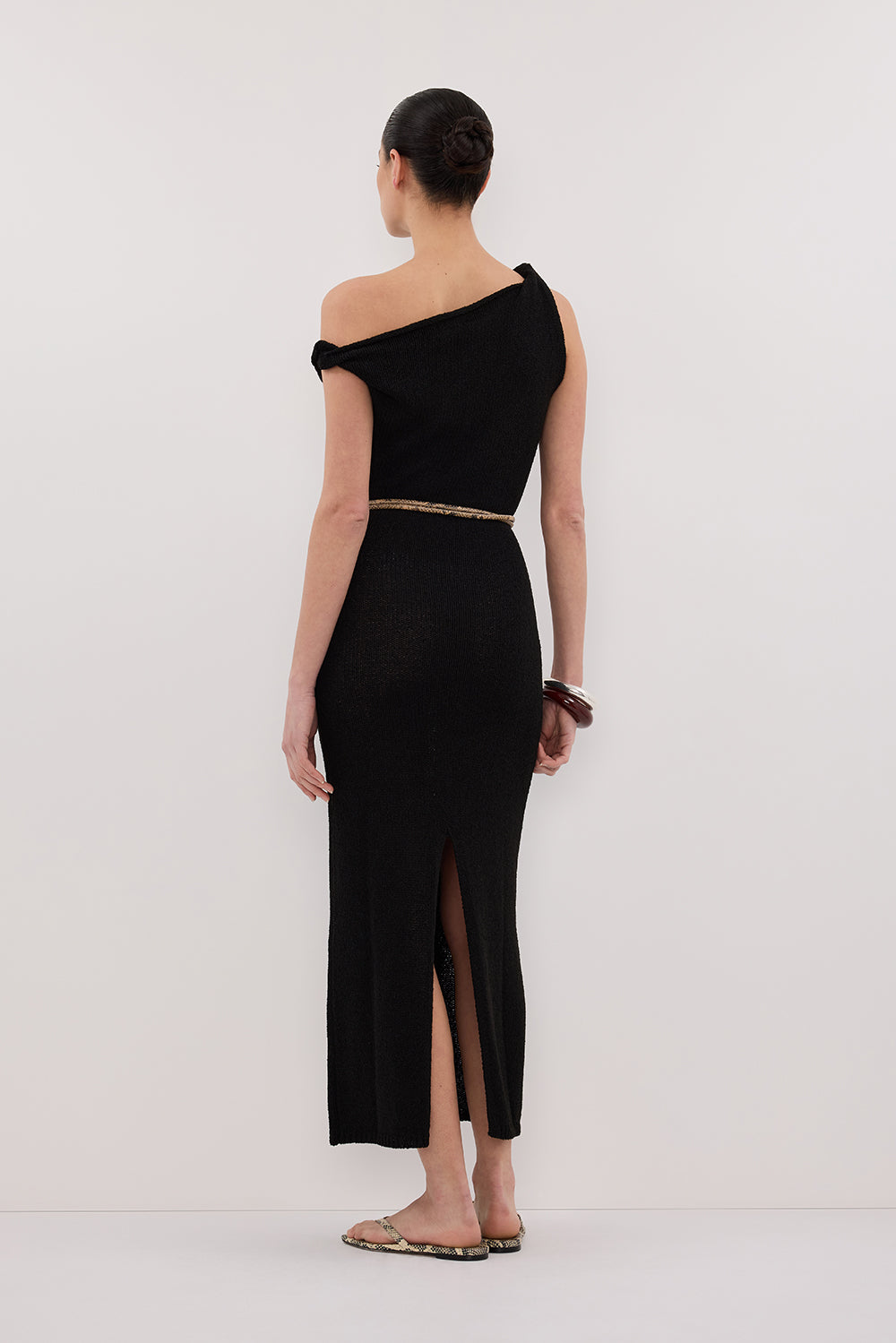 Kara Knit Sleeveless Midi Dress in Black By DISSH Kara Knit Sleeveless Midi Dress in Black By DISSH