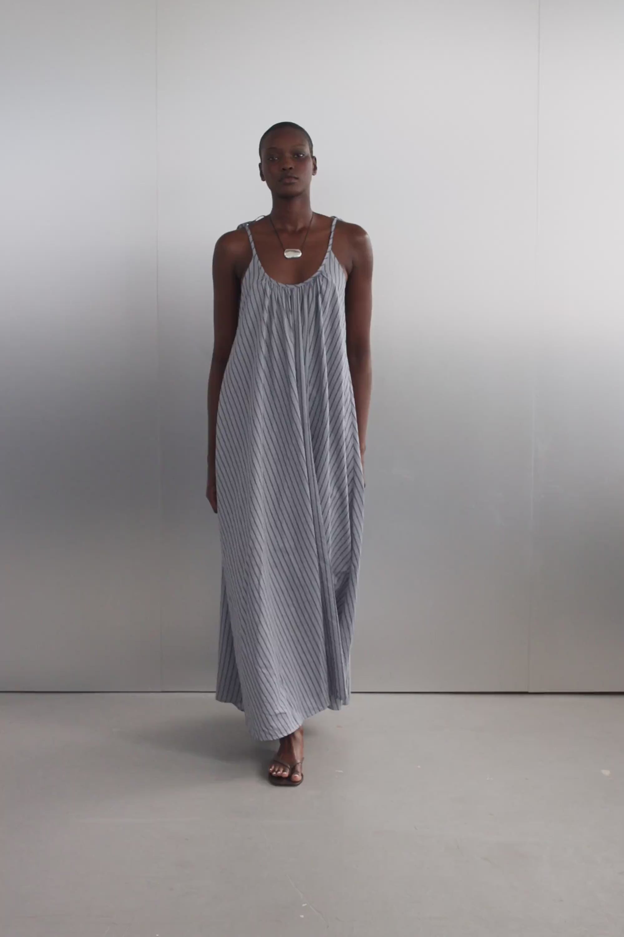 dissh blue dress FABLE DUSTY STRIPE MIDI – DELIVERY: 25-12.30-PRE-SPRING Color:Red Corset/Black Skirt Sleeveless 100% linen midi Zapakasa Women Pink A-Line