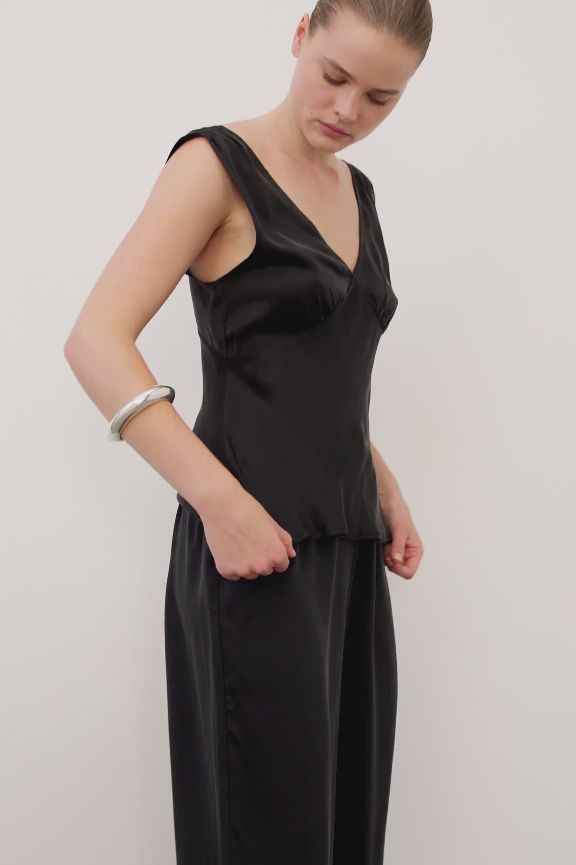 black silk dress pants PIPPA PANT – DISSH launched please use Hand White Dresses For Graduation Size:EU 39