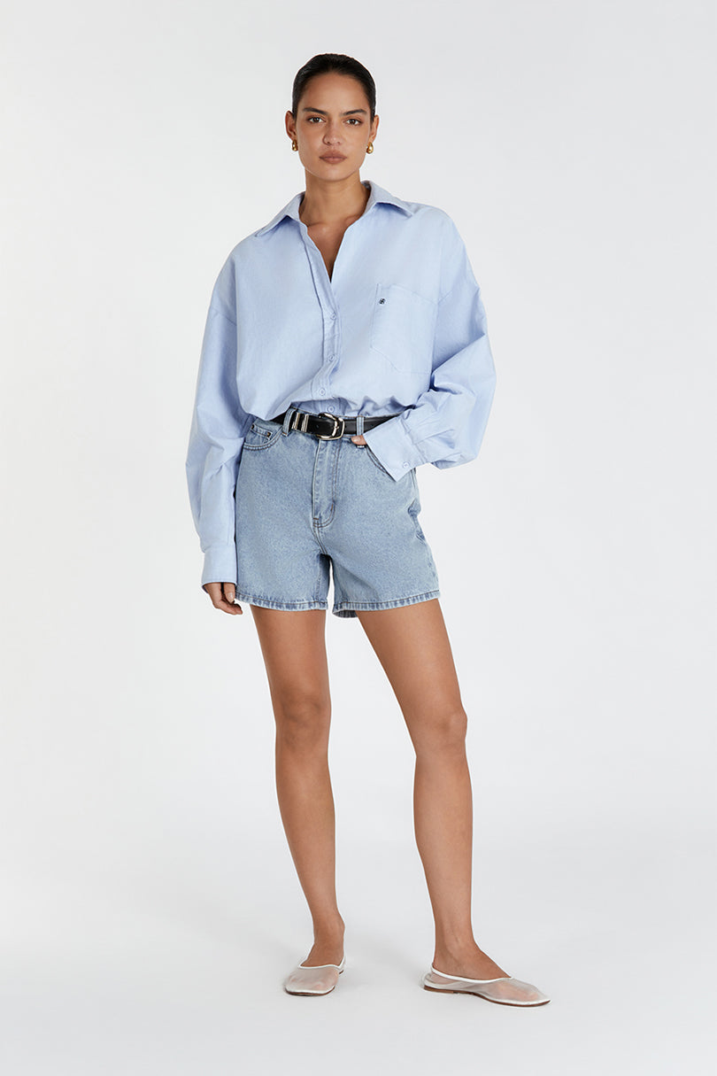 PIPER BLUE DENIM SHORT