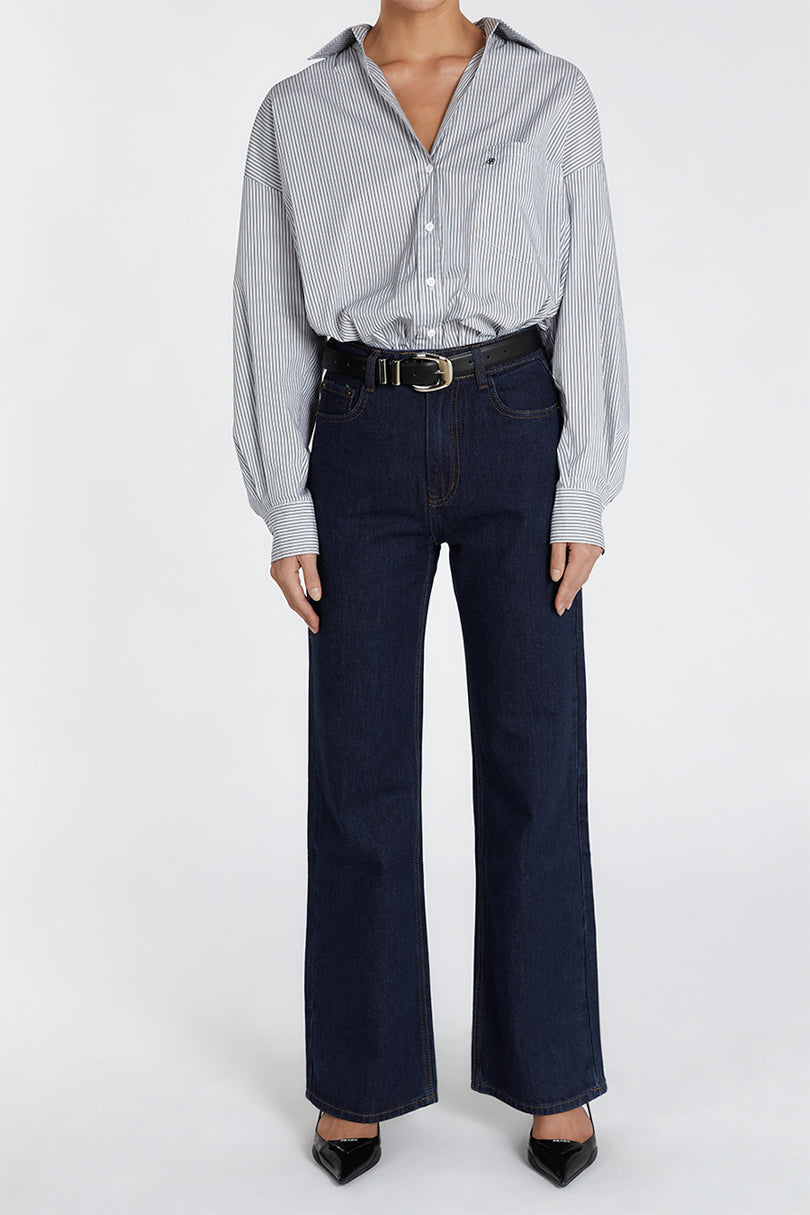 ALEXA INDIGO HIGH RISE STRAIGHT JEAN