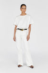 ALEXA OFF WHITE HIGH RISE STRAIGHT JEAN