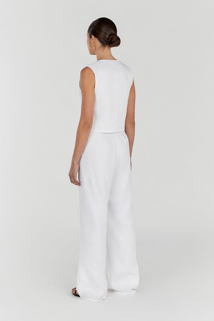 Go Silk Straight-Leg Lined Linen Pants | Neiman Marcus