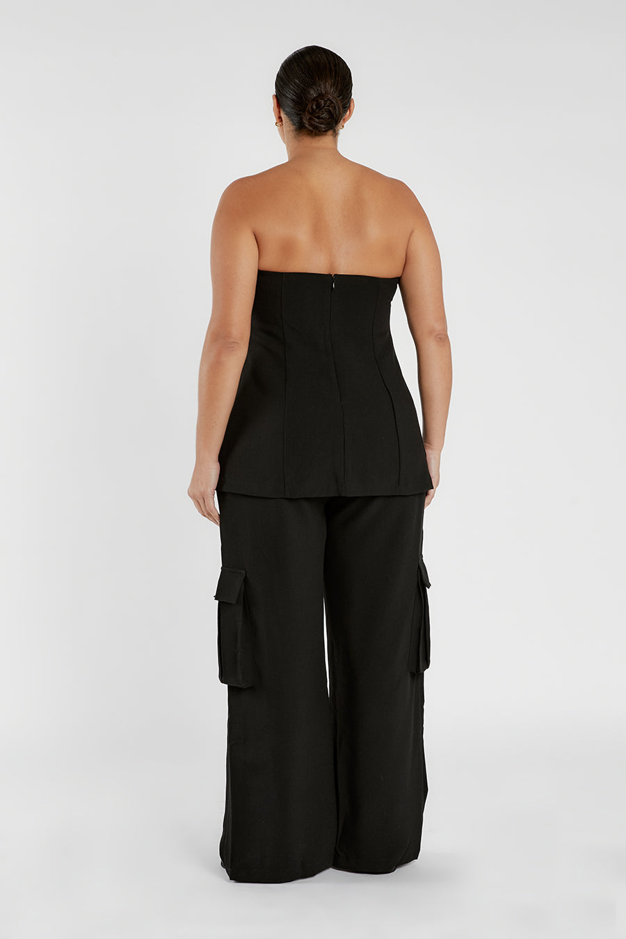 Plus size black strapless on sale top