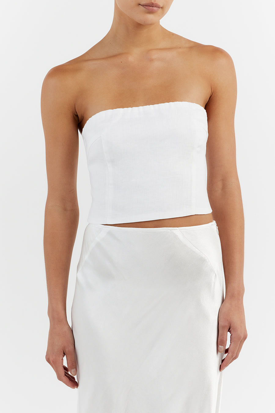 Elasticated strapless tops sales
