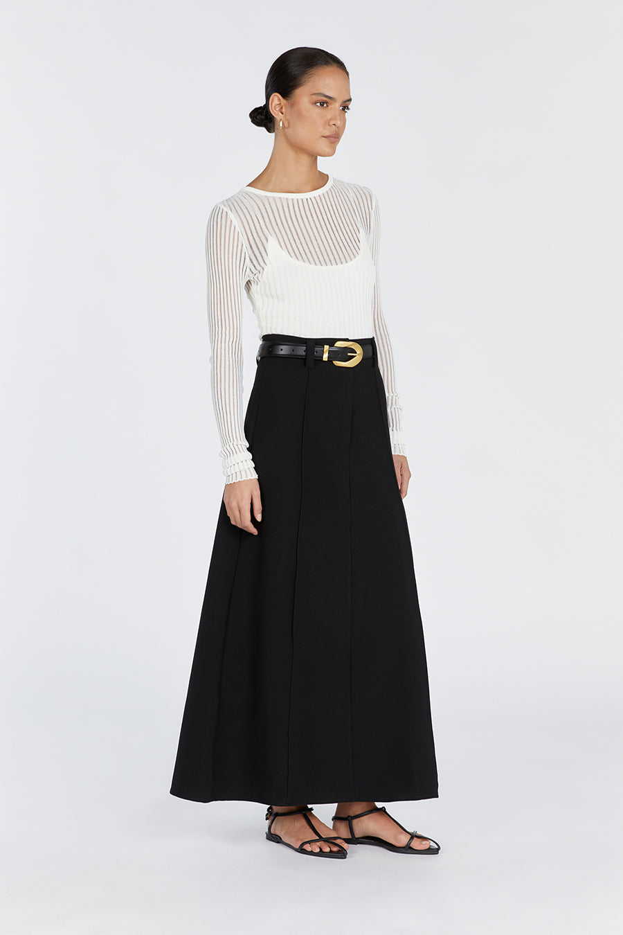 Black skirt cheap belt loops