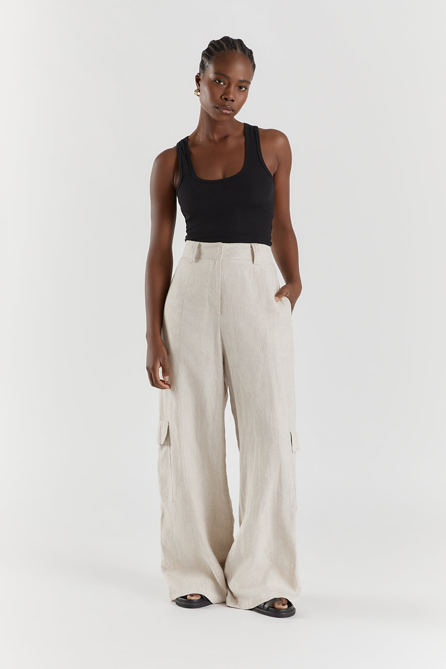 Sima Linen Pants in Natural  Glue Store