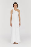 ADDISON WHITE LINEN AYSM MAXI DRESS