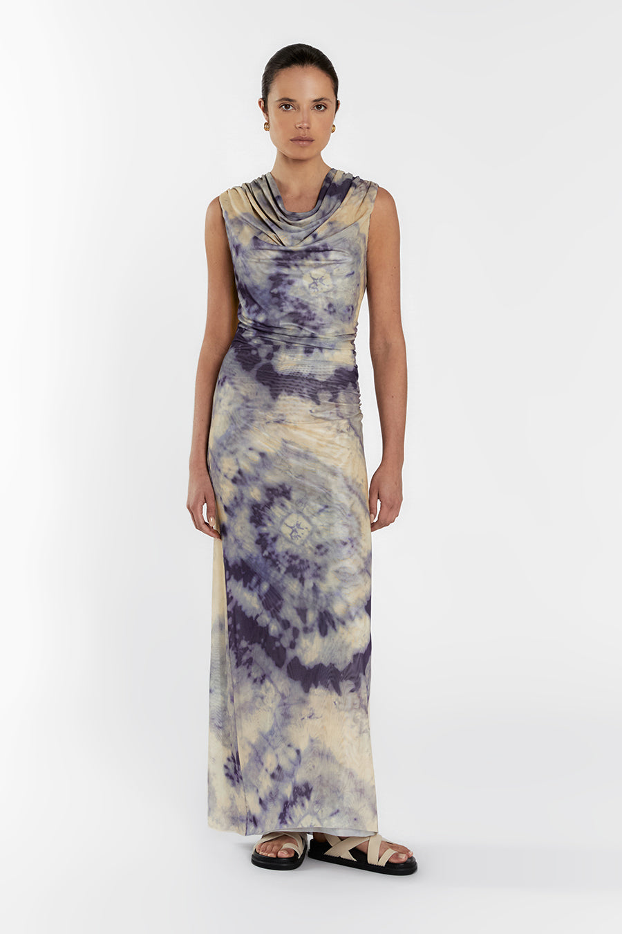 TATE STONE TIE DYE SLEEVELESS DRESS