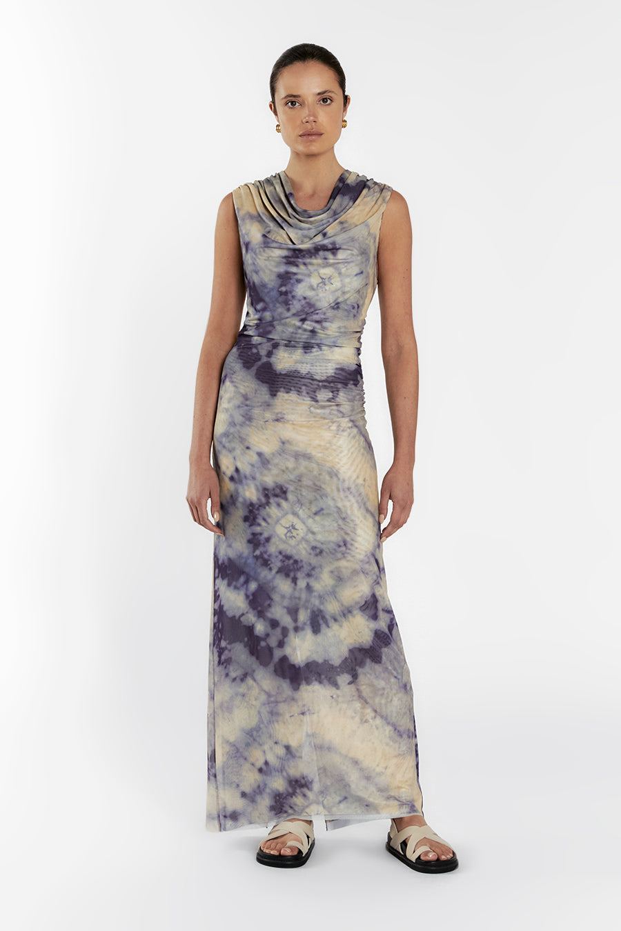 TATE STONE TIE DYE SLEEVELESS DRESS