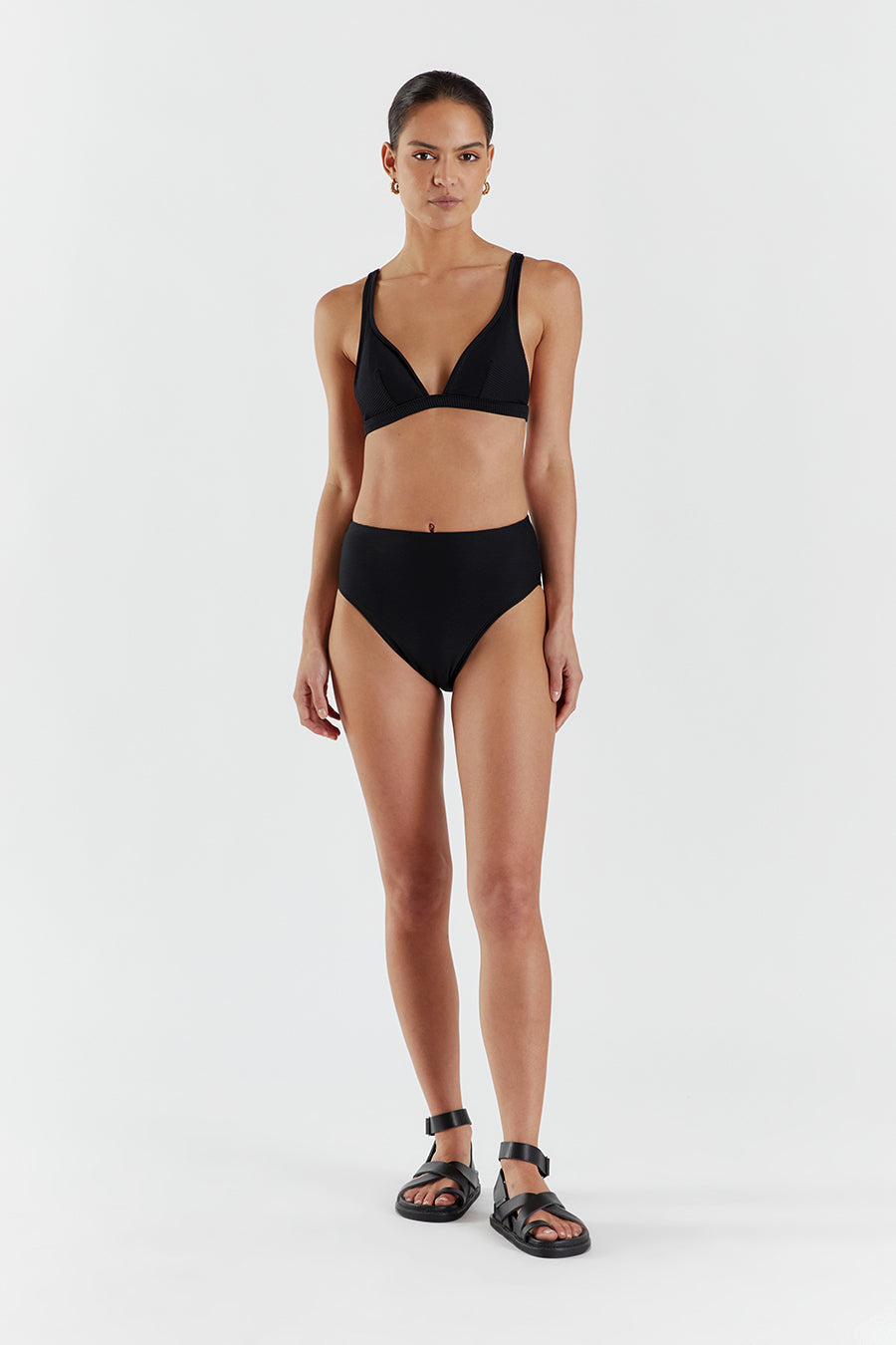 AMAYA BLACK TRIANGLE BIKINI TOP