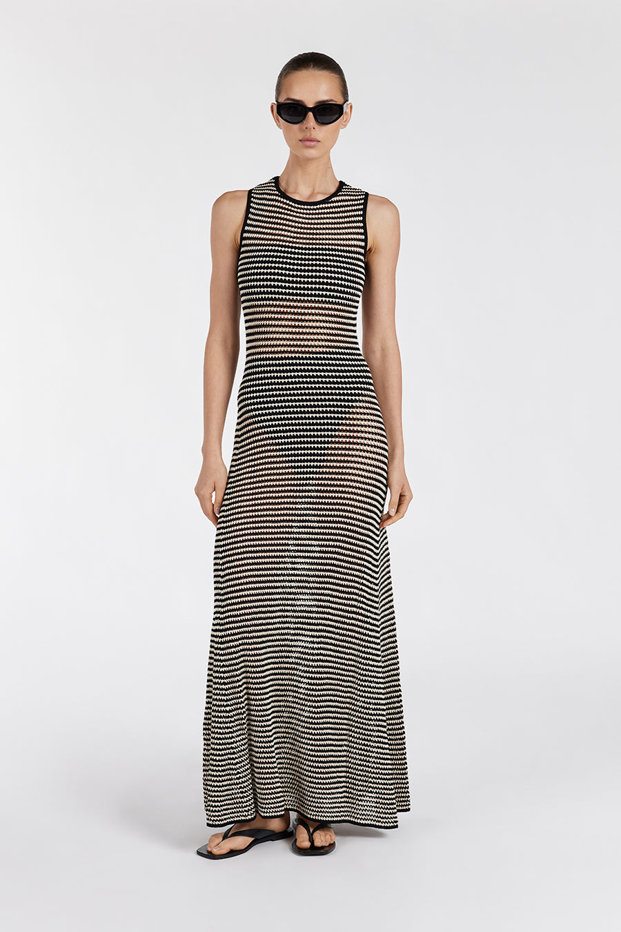 NATE BLACK SLEEVELESS MAXI DRESS